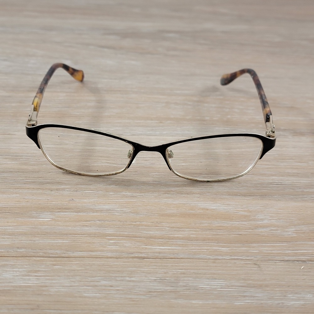 MaxStudio 153M Eyeglasses Black Silver Tortoise Zyloware 135 Women Frames Only